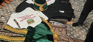 Uşaq üçün milli bayram geyim dəsti - Komplekt: uzunqol ağ köynək