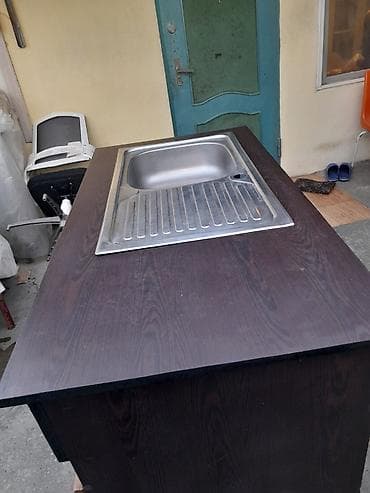 mətbəxt dolabı: Yeni Düzbucaqlı Mətbəx çanağı, Şkaflı, Paslanmaz polad — 2