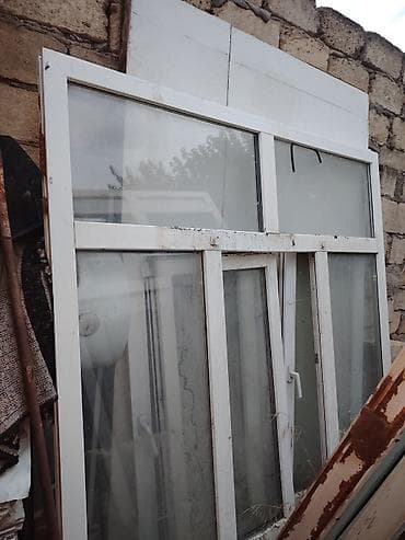plastic qapi: Üsten çixmiş teze pencere 1ci 180#120 2ci 220#130 3cü 180#180 şüşələri — 3