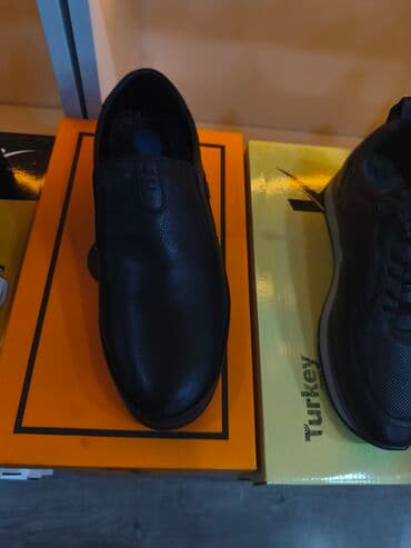 ayaqqabı кожание: Kişi ayaqqabıları – klassik və gündəlik modellər - Material: qara və — 4