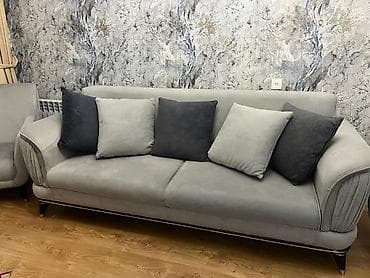 İşlənmiş, Divan, 2 kreslo, Bazasız, Açılmayan