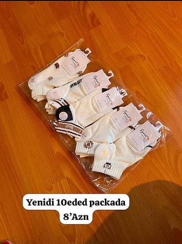 uzun corablar: Qısa corab dəsti 10eded. 8 azn. Unvan yeni yasamal. Catdirilma yalniz — 1