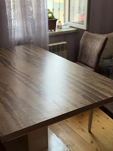 Мебель: Mətbəx/Qonaq otağı üçün masa - Üst hissə: ağac teksturalı laminat — 5