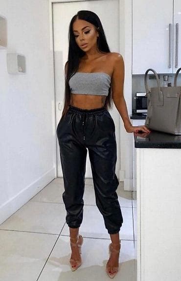 Şalvar, Bershka, M, rəng - Qara