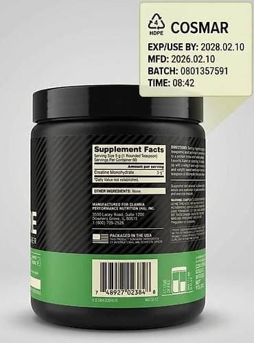 İdman qidaları: Kreatin Optimum Nutrition, Çəki: 201 - 500 g, Yeni — 2
