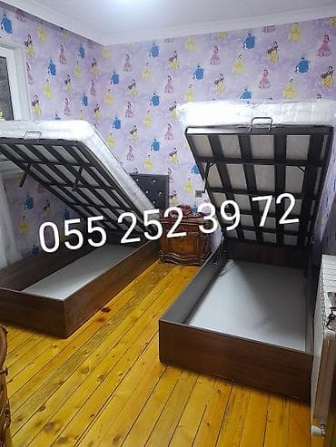 Çarpayılar: Yeni, Təknəfərlik çarpayı, Bazalı, Matras ilə, Siyirməsiz, Azərbaycan — 2