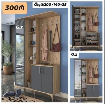 Açılan, 2 qapılı Düz dolab, Dəhliz dolabı