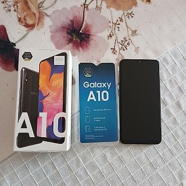 philips xenium x331: Samsung Galaxy A10, 32 GB, rəng - Qara, Sensor, İki sim kartlı, Sənədlərlə — 1