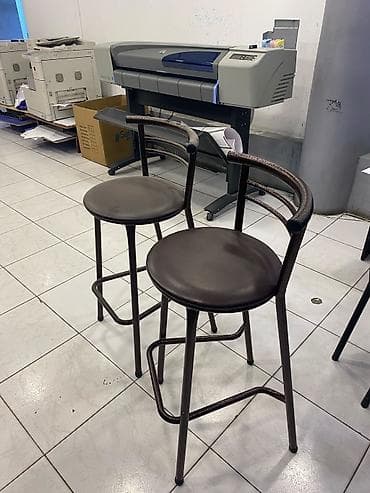 balka: Metallik bar taburetləri – qəhvəyi rəng - Material: möhkəm metal — 1