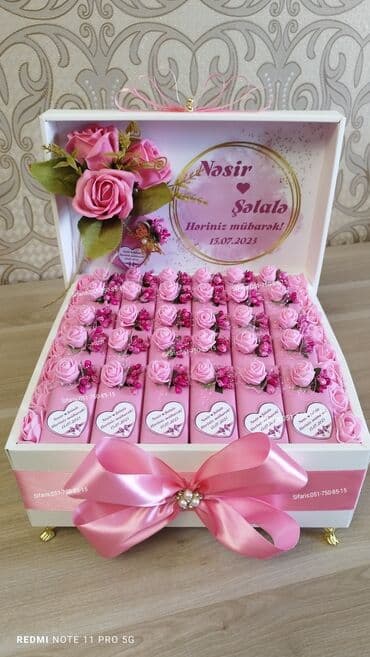 novruz xoncasi: Xonca paylama sokoladlar sifarisle hazirlanir.Sifarisler en az 3-4 gun — 2