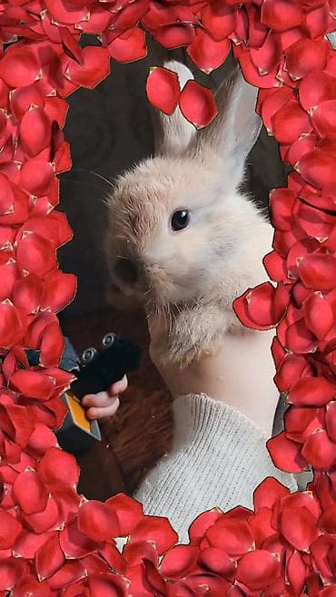 Sevimli dekorativ dovşan balası - Növ: Ev dekorativ dovşanı (miniatür