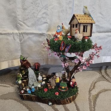 Dekorativ əl işləri – Novruza aid xonçalar səməni qabları və dekorlar — 10