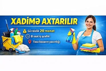 📌 Xadimə Axtarılır Təzə bazarın yaxınlığında yerləşən iş yerimizə lalafo.az -da 📌 Xadimə Axtarılır Təzə bazarın yaxınlığında yerləşən iş yerimizə