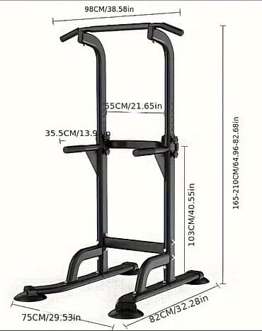 Ovçuluq və balıqçılıq: Çoxfunksiyalı turnik və dip stansiyası - Ev və zal üçün universal güc — 2