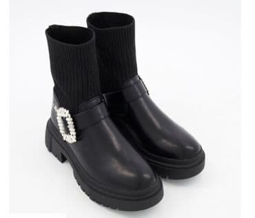 Kişi ayaqqabıları: LIU•JO qadın çəkmələri – UK 7 ölçü - Rəng: qara - Üst hissə: hamar — 3