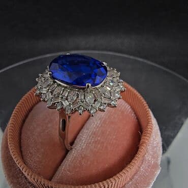 gumuş bilərziklər: Üzük, Gümüş, Sapfir — 3