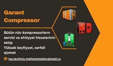 Garant kompressor Sizlərə ən keyfiyyətli hava kompressorlarının