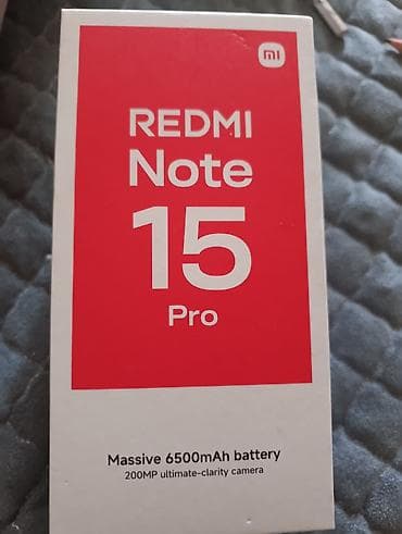 iphone 14 pro max dubay versiyasi: Xiaomi Redmi Note 15 Pro - Güclü 6500 mAh batareya – uzun istifadə — 1