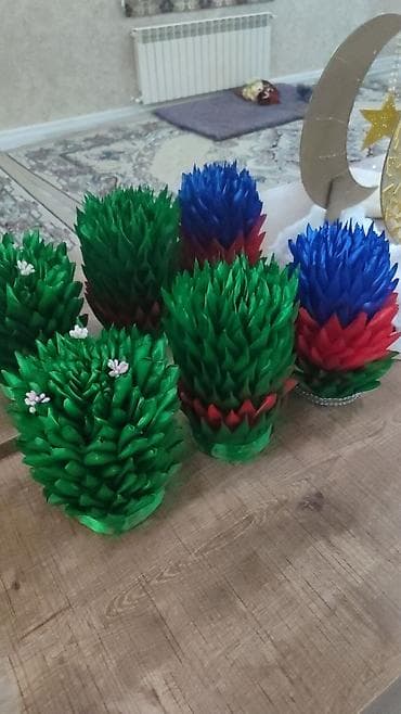 Şamdanlar: Novruz dekorativ “səməni” kompozisiyaları – əl işi. - Material — 1