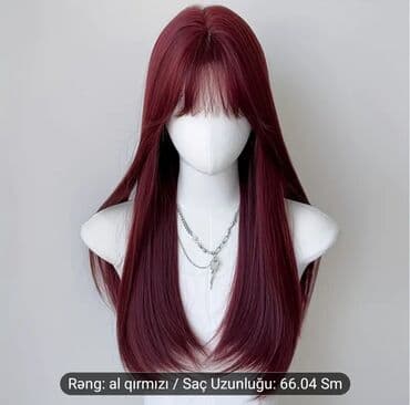 sac rəngi: Uzun saçlı qadın parikləri - Model: təbii düşümlü, düz və ya yumşaq — 2