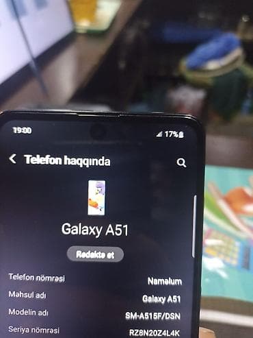Samsung Galaxy A51, 64 GB, rəng - Qara, Barmaq izi — 6