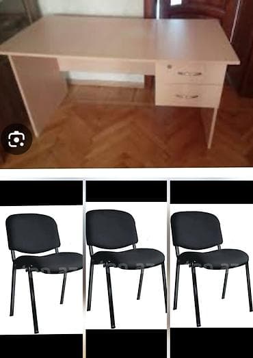 Masa və 3 Ədəd Stul satılır hamsı birlikdə qiyməti 250 manat təzədir — 1