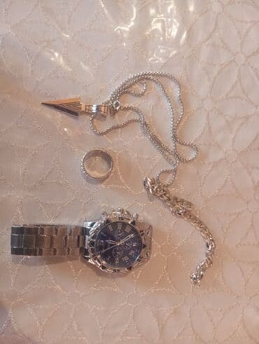 Kişi Geyimləri: Kulon, Gümüş, Qaşsız — 2