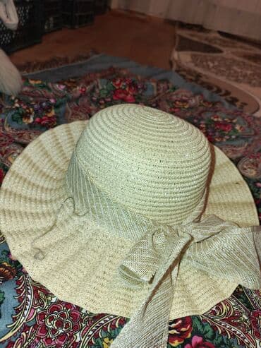 Свадебные платья и аксессуары: Zərif yay papağı - Material: toxunma (saman effektli), yüngül və — 1