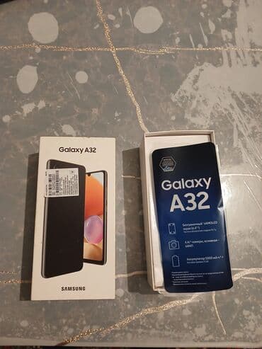 Apple iPhone: Samsung Galaxy A32, 32 ГБ, цвет - Черный, Face ID — 1
