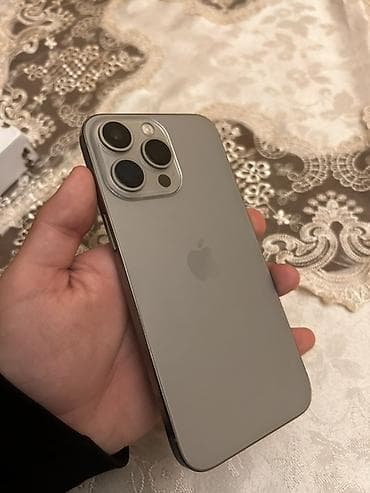 iphone 13 qiymət: IPhone 15 Pro, Natural Titanium, Face ID — 1