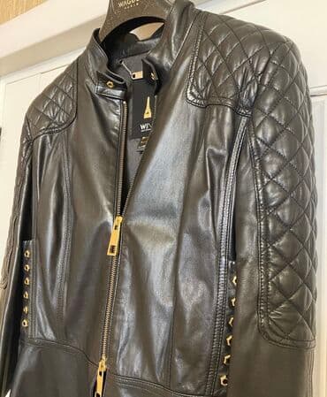 купить кожаную куртку в баку: Waggon markasi temiz deri godekce. 38 razmer cox zerif derisi var 900 — 3