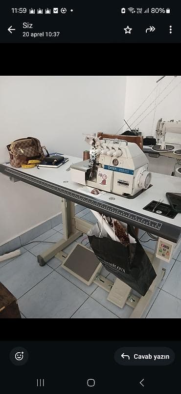 Sənaye overlok tikiş maşını – DDLT Overlock (elektron idarəetmə