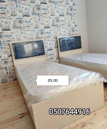 2ci əl yataq dəstləri: Yeni, Təknəfərlik çarpayı, Bazalı, Matras ilə, Siyirməsiz, Azərbaycan — 8