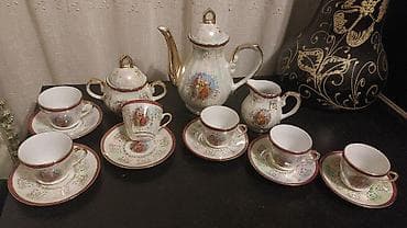 samovar cay: Çay dəsti, rəng - Ağ, Farfor, 6 nəfərlik — 1