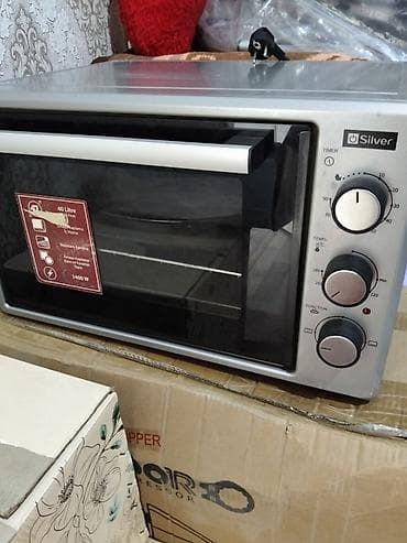 honor 9 pro: Silver markalı elektrik mini soba - Həcm: 40 litr - Güc: 1400 W - — 1