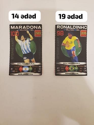 Futbol kolleksiya kartları seti Məhsul: Müxtəlif seriyalardan — 1