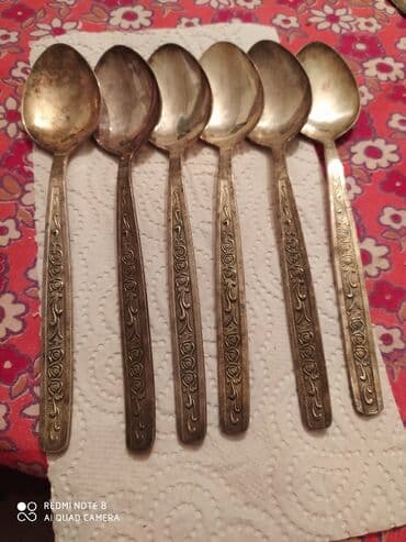Qədimi mexior desert qaşıq, 6 ədədi 20 manat