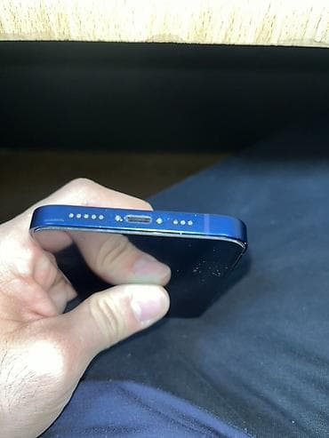 Компьютеры, ноутбуки и планшеты: IPhone 12, 128 ГБ, Голубой, Face ID — 8