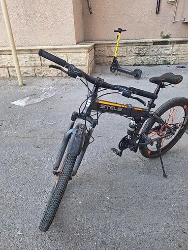STELS qatlanan dağ velosipedi - Çərçivə: qatlanan, amortizatorlu