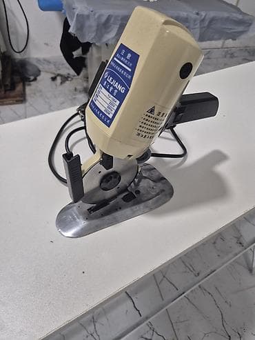 Qayçılar: LEIJIANG elektrikli parça kəsmə maşını - Model: YJ-100A (etiket — 1