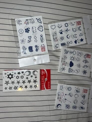 Тату (держатся 2-3 недели)