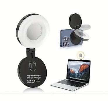 video registrator 360: Maqlıqlı maqnitli selfi işığı – telefon və noutbuk üçün portativ LED — 3