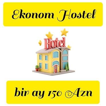EM Hostel Baku 6 nəferlik ekonom otaqda bir yataq cəmi 5 Azn. Tek
