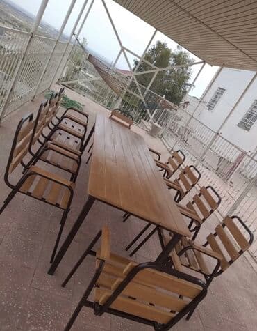 stol stul işlenmiş: Yeni, Kvadrat masa, 4 stul, Açılmayan, Stullar ilə, Taxta, Azərbaycan — 21