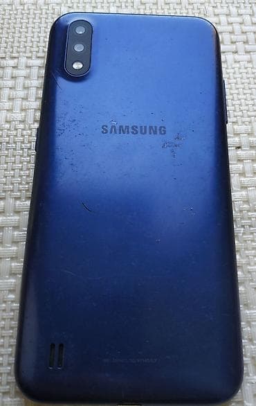 Samsung Galaxy A01, 16 ГБ, цвет - Синий, Сенсорный, Отпечаток пальца, Две SIM карты — 5