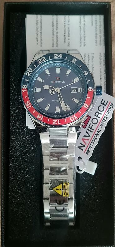 saat qablari: Yeni, Qol saatı, NaviForce, rəng - Gümüşü — 1