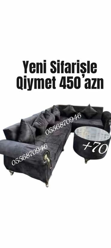 диван реклайнер: Künc divan, Qonaq otağı üçün, Parça, Bazalı, Açılan, Kitab — 27