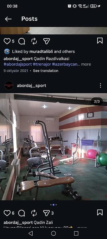 gym: Abordaj Sport – Kişi Zalı və Qadın zali(Ayrı) İcarəyə verilir Ünvan — 6