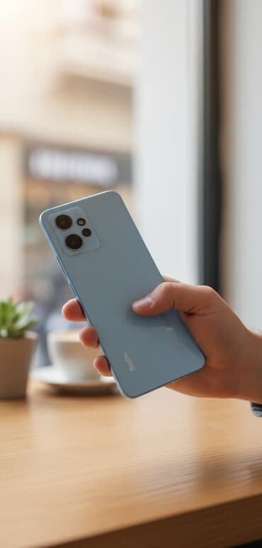 rog phone qiymeti: Redmi Note 12, 256 GB, rəng - Göy, Barmaq izi — 3