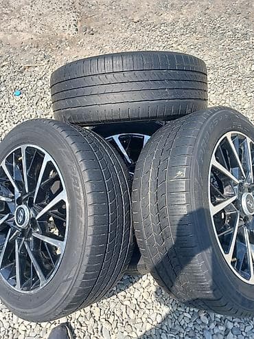 bmw diskler: Hyundai disklər və şinlər komplekti R-17. ideal vəziyyətdə barterdə — 4